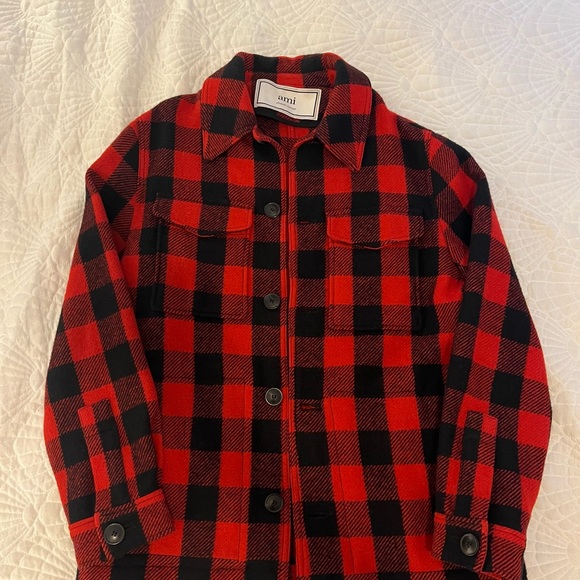 Ami wool buffalo check jacket - Picture 6 of 8